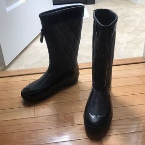 Black Rain Boots
